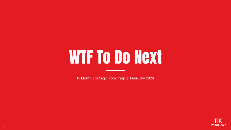 WTF To Do Next cover slide